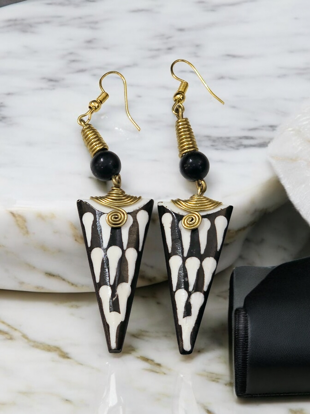 African Dangling Drop Statement Earrings