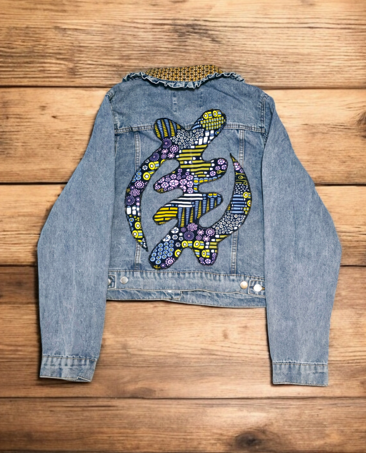 Nyameba -Denim Fusion Upcycled Jacket