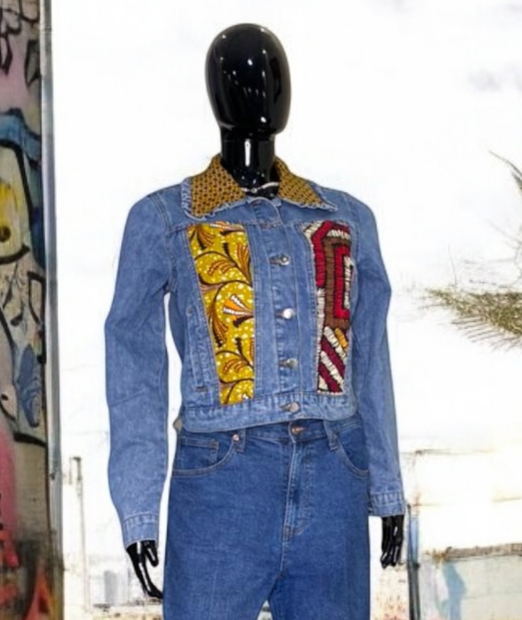 Nyameba -Denim Fusion Upcycled Jacket