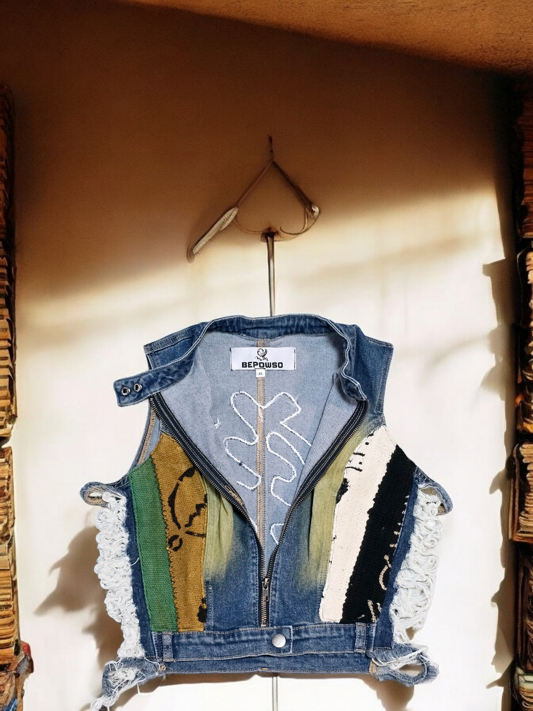 Adoma -Denim Fusion Upcycled Vest