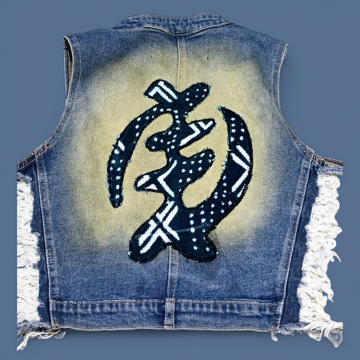 Adoma -Denim Fusion Upcycled Vest