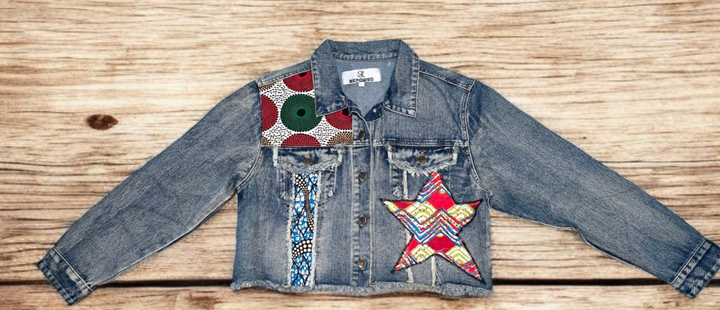 Nsoroma -Denim Fusion Upcycled Jacket