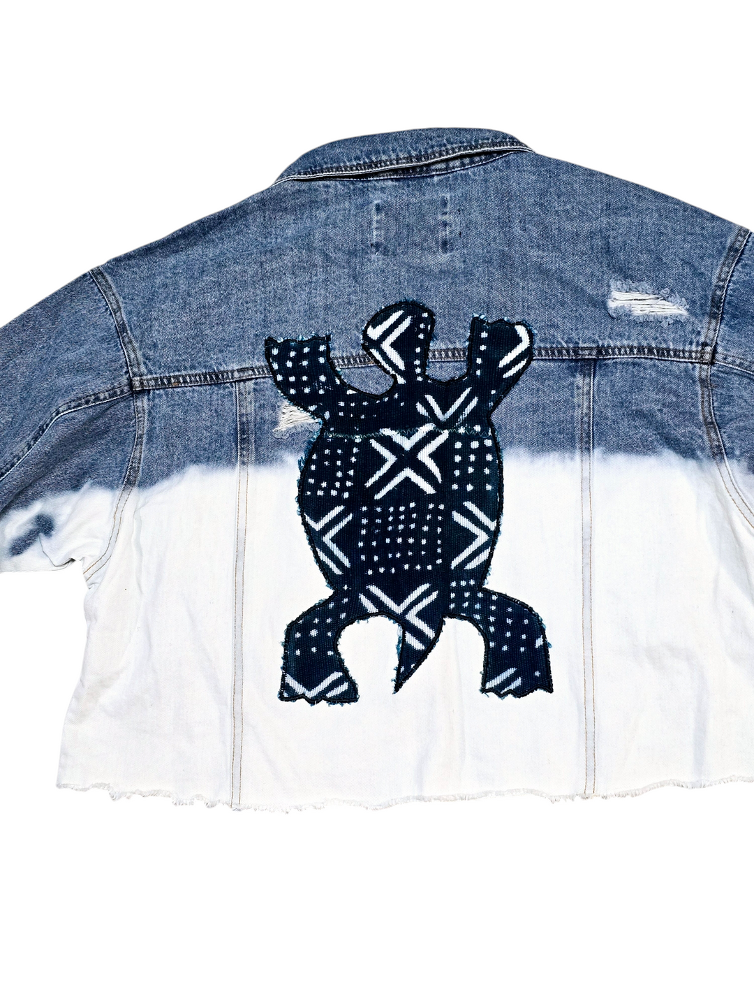 Mawusi-Denim Fusion Upcycled Jacket