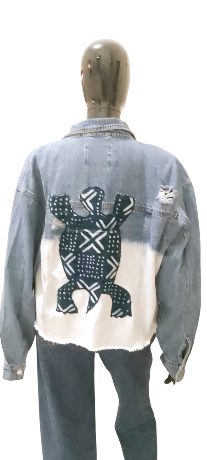 Mawusi-Denim Fusion Upcycled Jacket