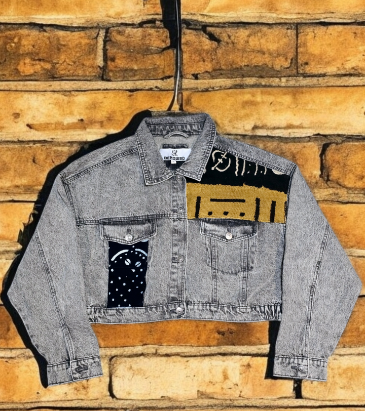 Ayeley-Denim Fusion Upcycled Jacket