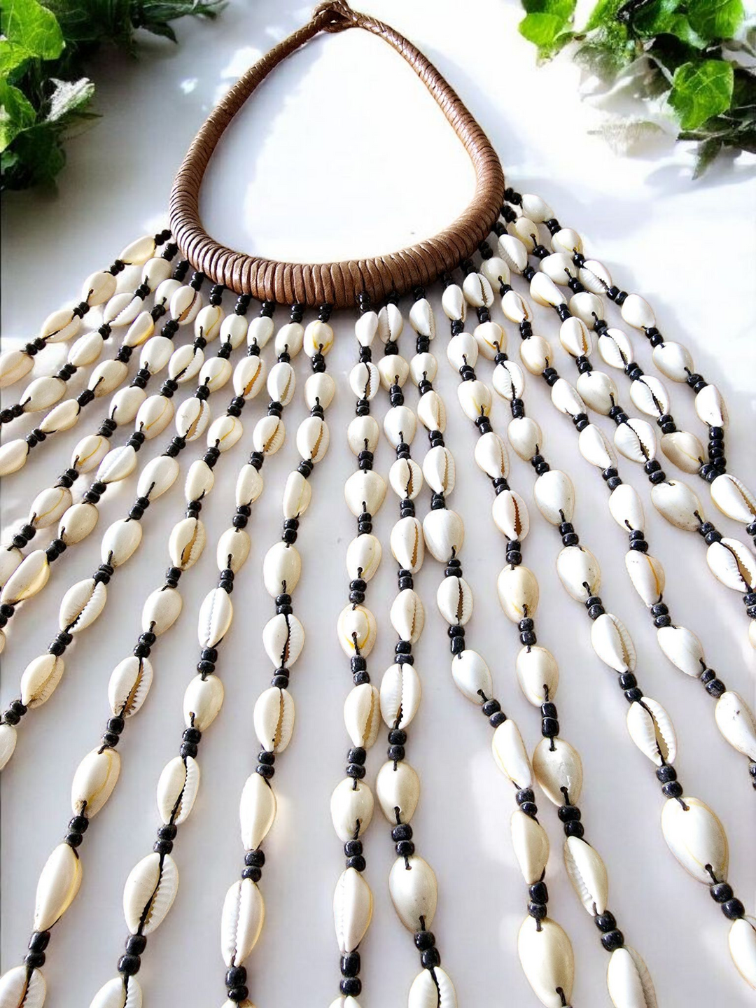 Nabina- Cowrie Statement Necklace