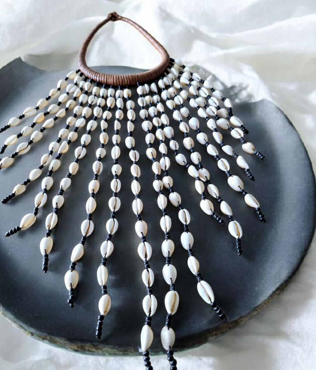 Nabina- Cowrie Statement Necklace