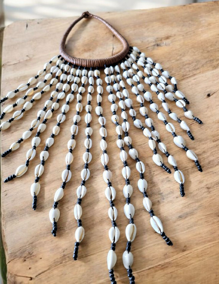 Nabina- Cowrie Statement Necklace