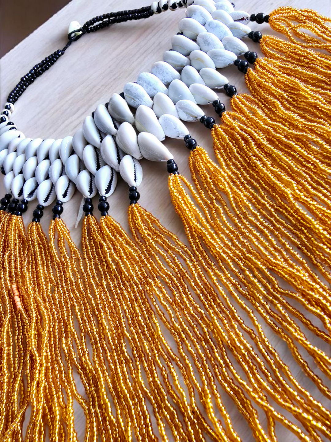 Pɔka - Cowrie Statement Necklace