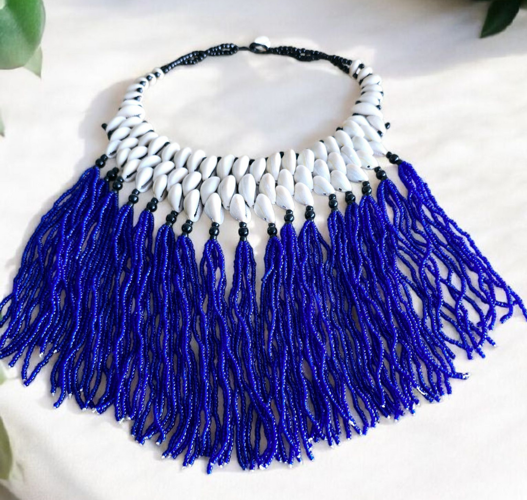 Pɔka - Cowrie Statement Necklace