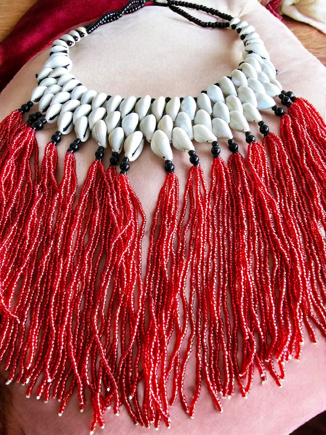 Pɔka - Cowrie Statement Necklace