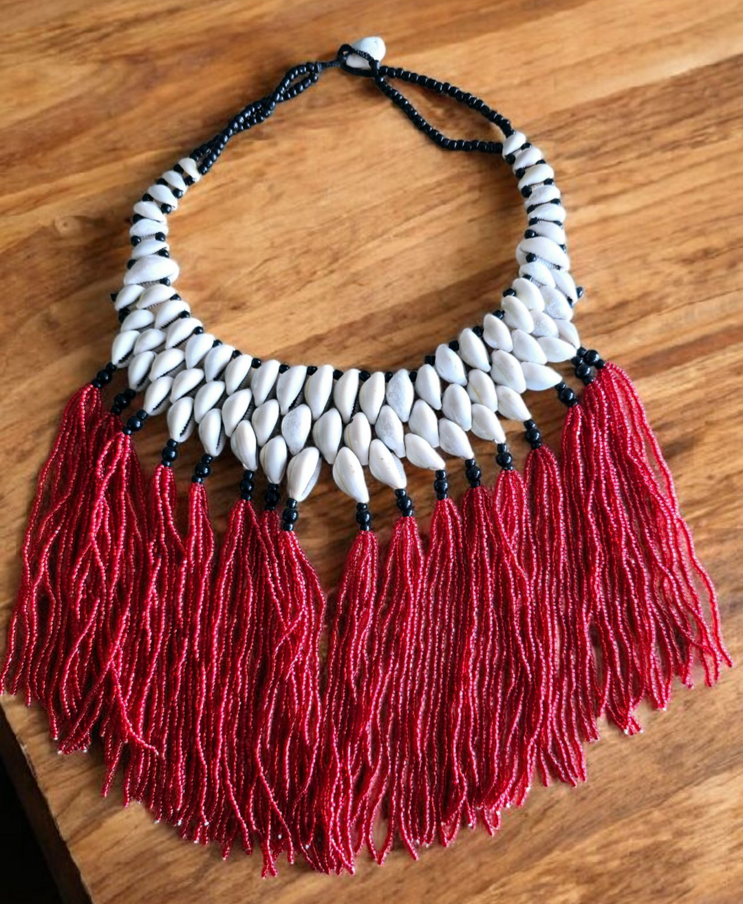 Pɔka - Cowrie Statement Necklace