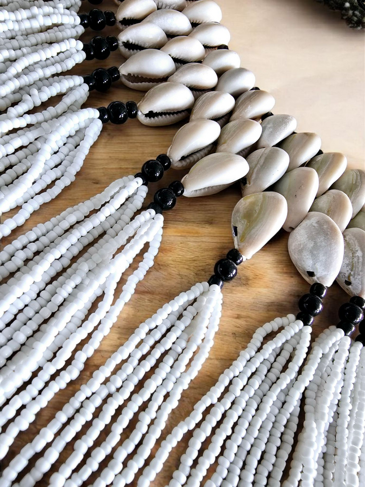 Pɔka - Cowrie Statement Necklace