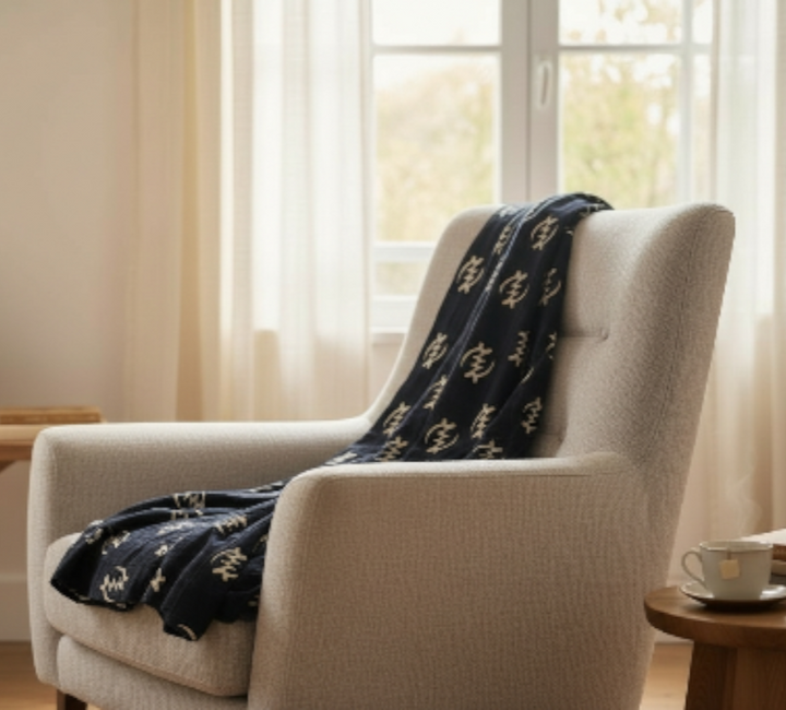 Fair Trade Bogolan Textile – Hand-Painted African Fabric for Sustainable Home Décor