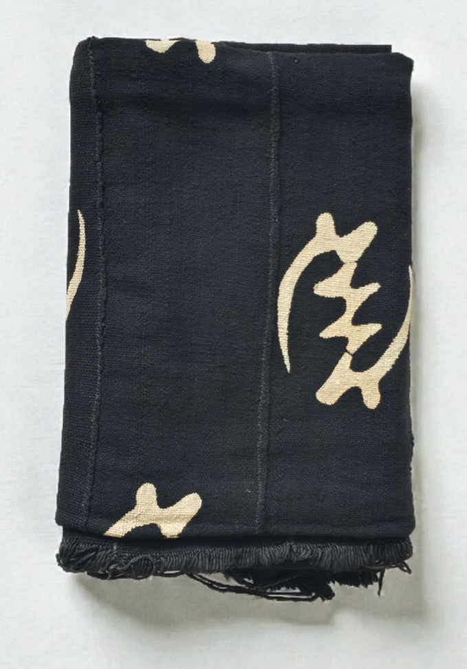 Fair Trade Bogolan Textile – Hand-Painted African Fabric for Sustainable Home Décor