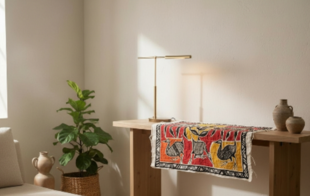 Fair Trade Korhogo Cloth (Approx. 37" x 61") – Handwoven African Textile for Sustainable Home Décor, Wall Art & Throws