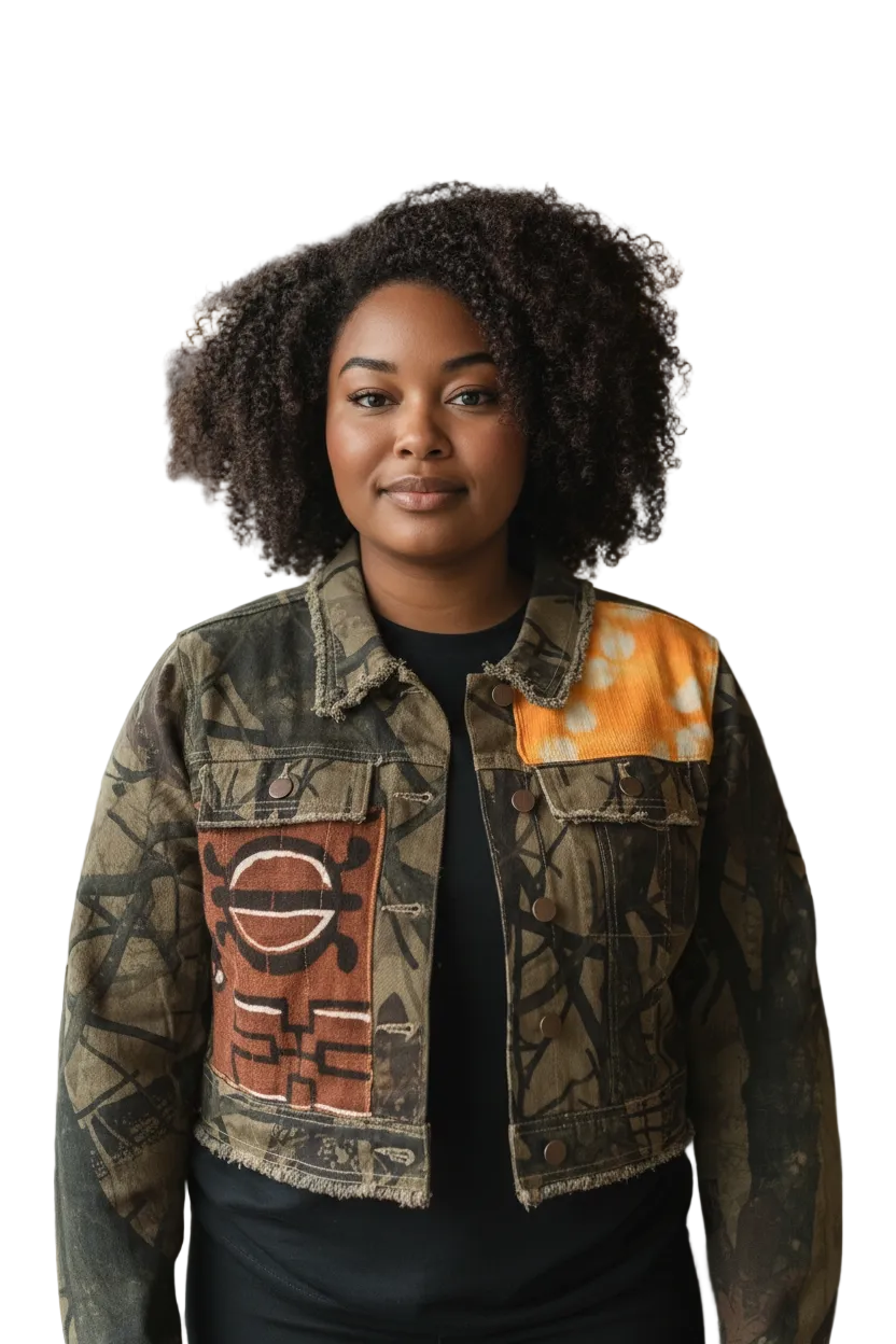 Lorm-Denim Fusion Upcycled Jacket