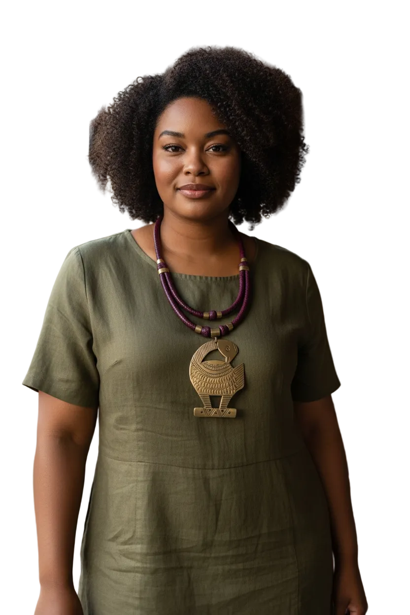 Legacy in Brass Statement Necklace