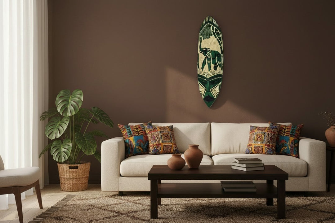 Hand Carved African Mask-Elephant