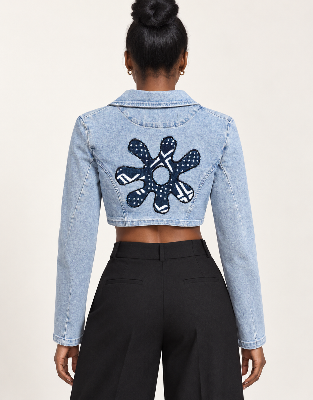 Ananse Ntontan Denim Fusion Upcycled Jacket