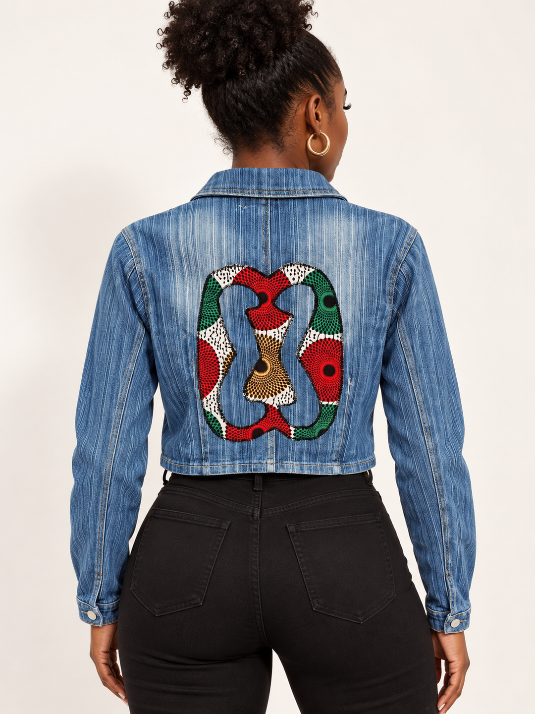 Nkonsonkonson Upcycled Denim Jacket