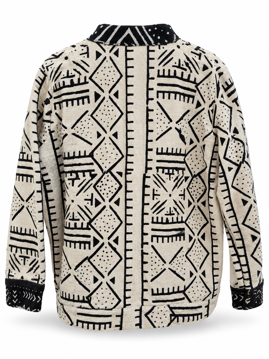 Lareba Cream & Black Bogolan Jacket