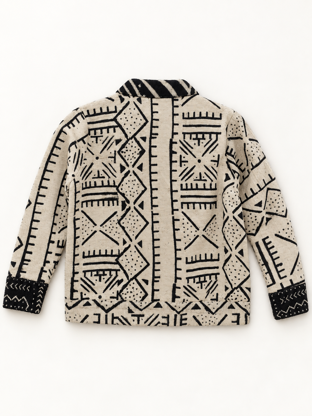 Lareba Cream & Black Bogolan Jacket