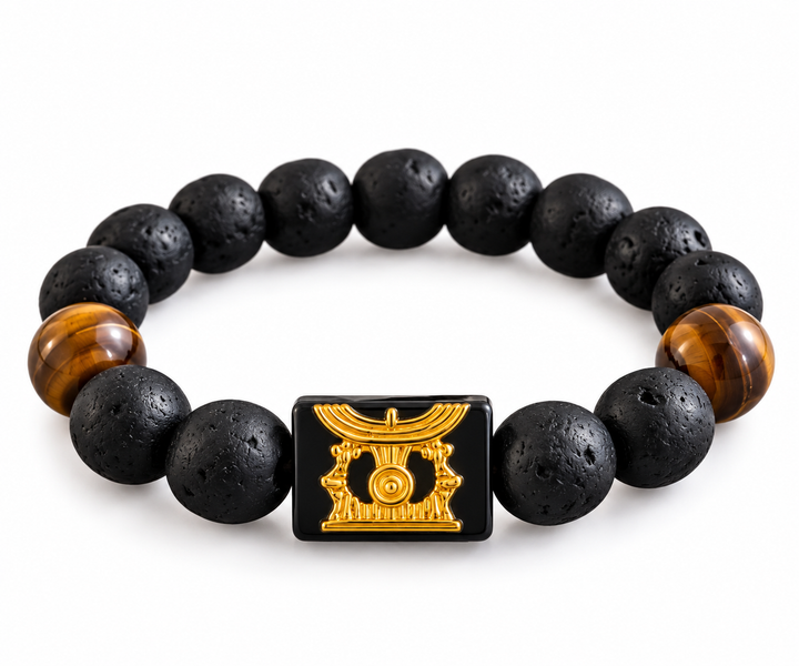 EcoAdinkra Ohene Adwa Bracelet | Recycled Glass Beads – Handmade in Ghana