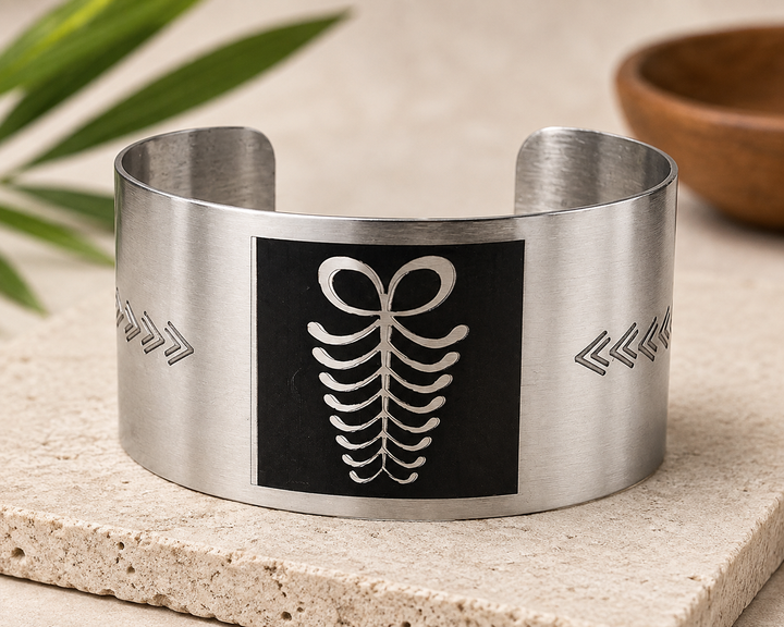 Aya Recycled Ghanaian Coin Cuff Bracelet