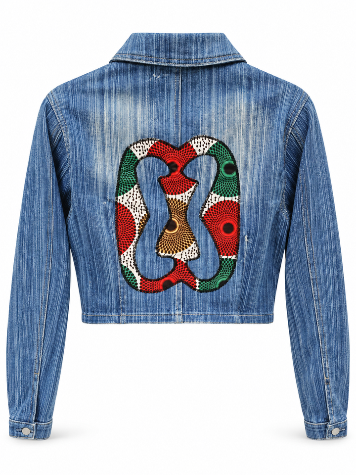 Nkonsonkonson Upcycled Denim Jacket