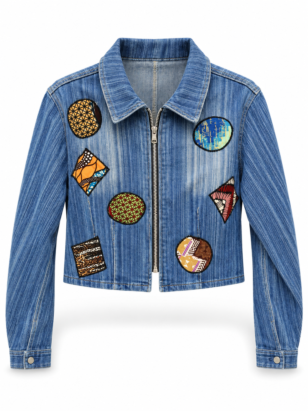 Nkonsonkonson Upcycled Denim Jacket