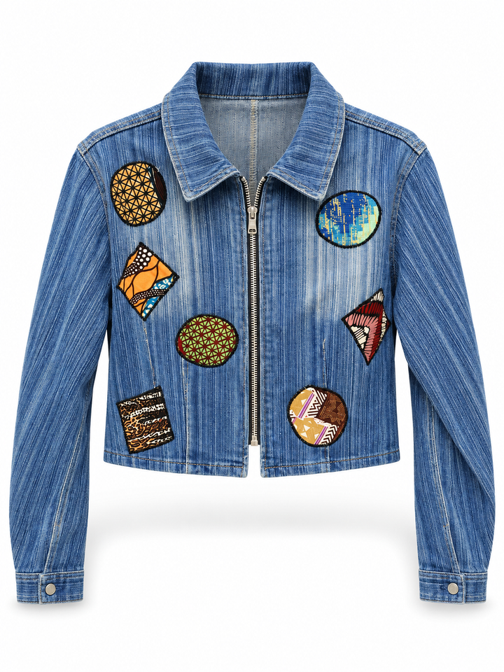 Nkonsonkonson Upcycled Denim Jacket