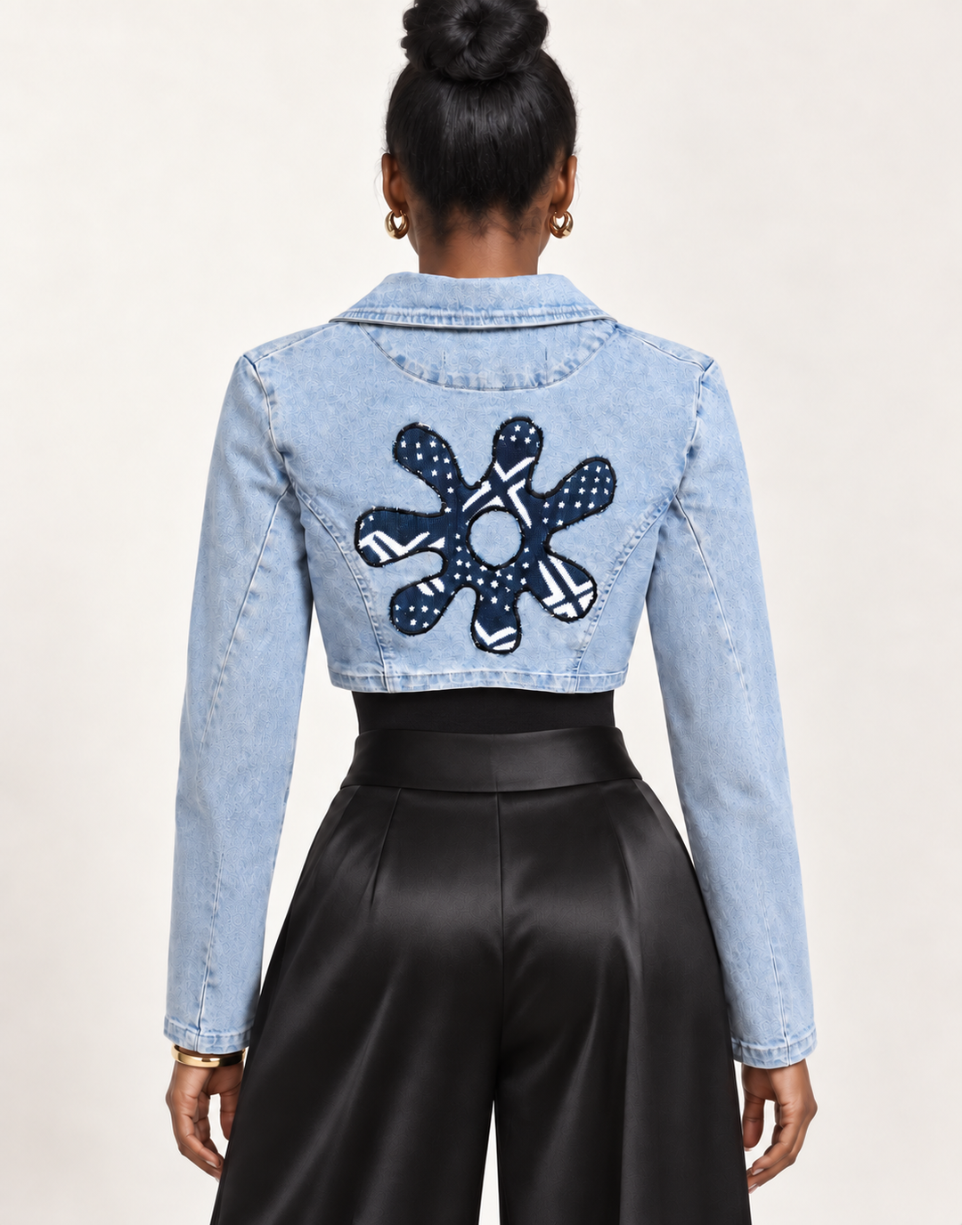 Ananse Ntontan Denim Fusion Upcycled Jacket