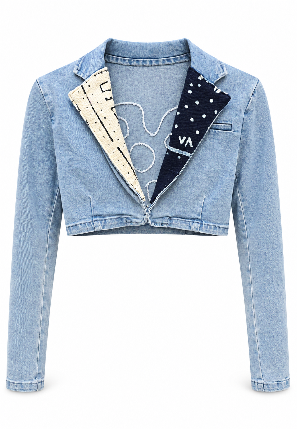 Ananse Ntontan Denim Fusion Upcycled Jacket
