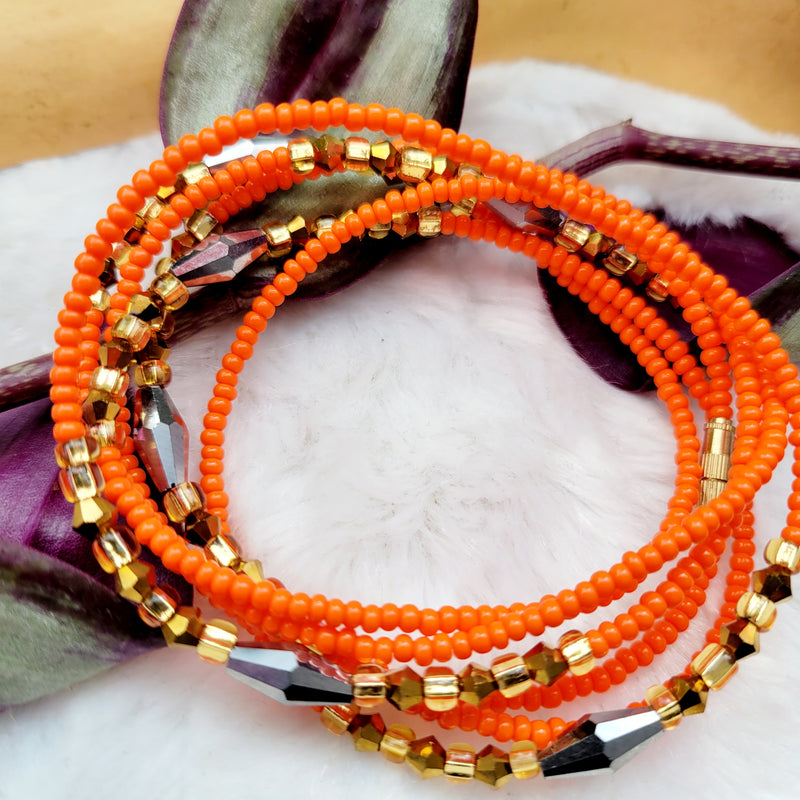 African Beads Anklet | AKLER Wrap Anklets | Ayebea's Sankofa