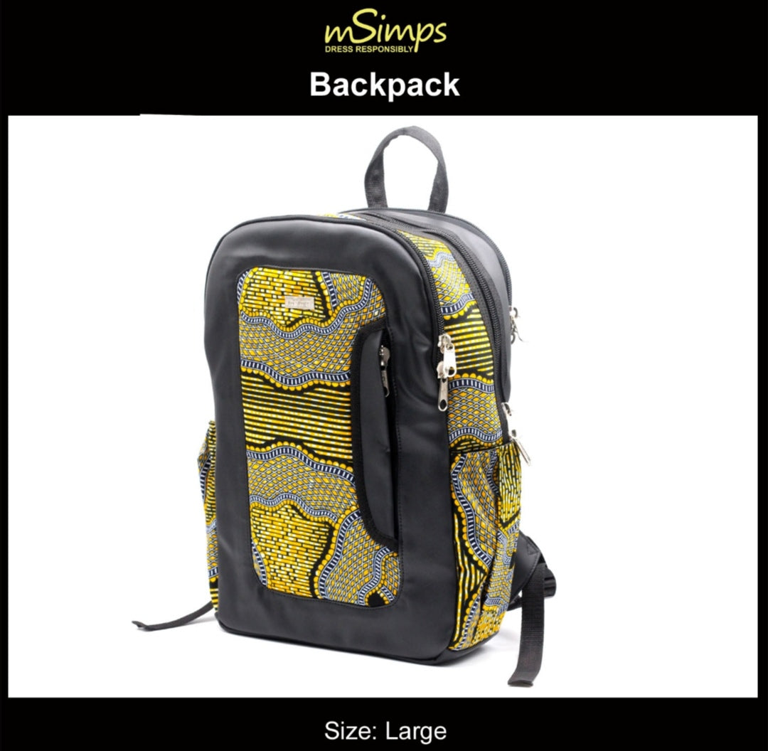 Book Bag For Schools | mSimps Handmade Backpack | Ayebea's Sankofa
